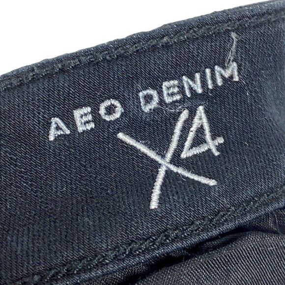 American eagle Women's Black Hi Rise Jegging Stretch AEO X 4 US 4 Short - Picture 9 of 11